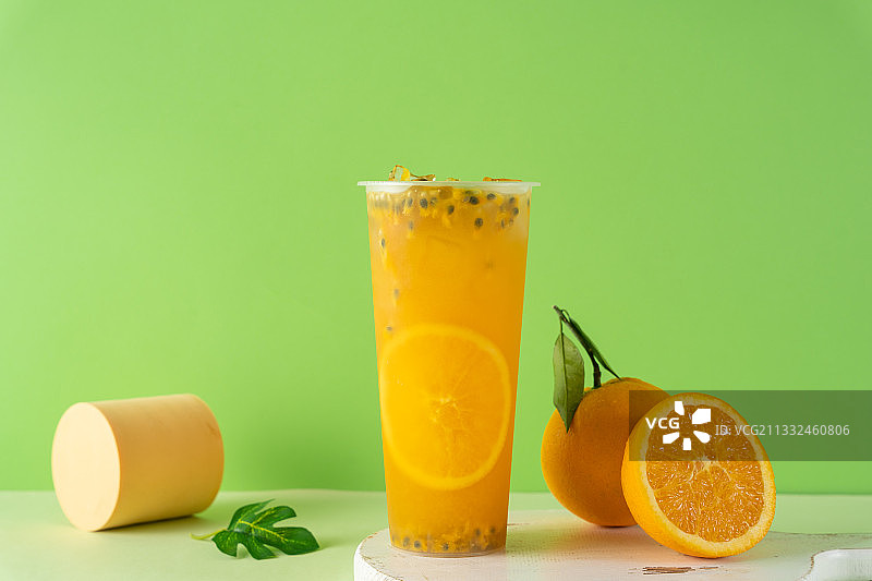 夏日清新水果茶图片素材