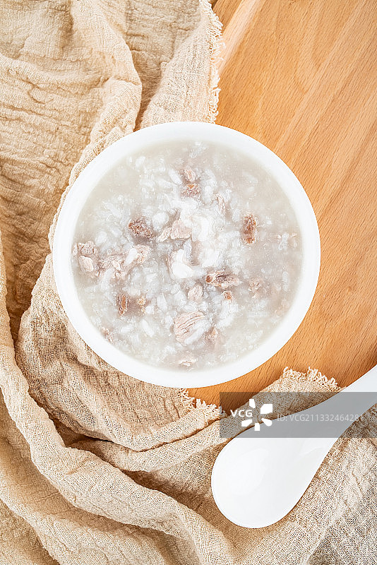 营养早餐瘦肉粥图片素材