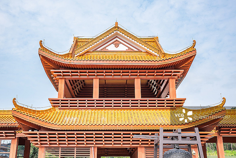深圳弘法寺建筑风景图片素材
