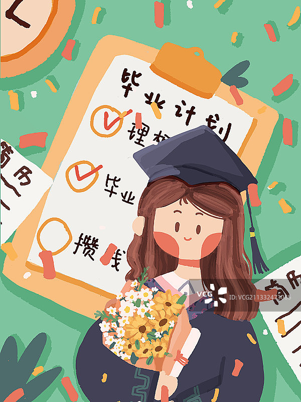 毕业计划图片素材