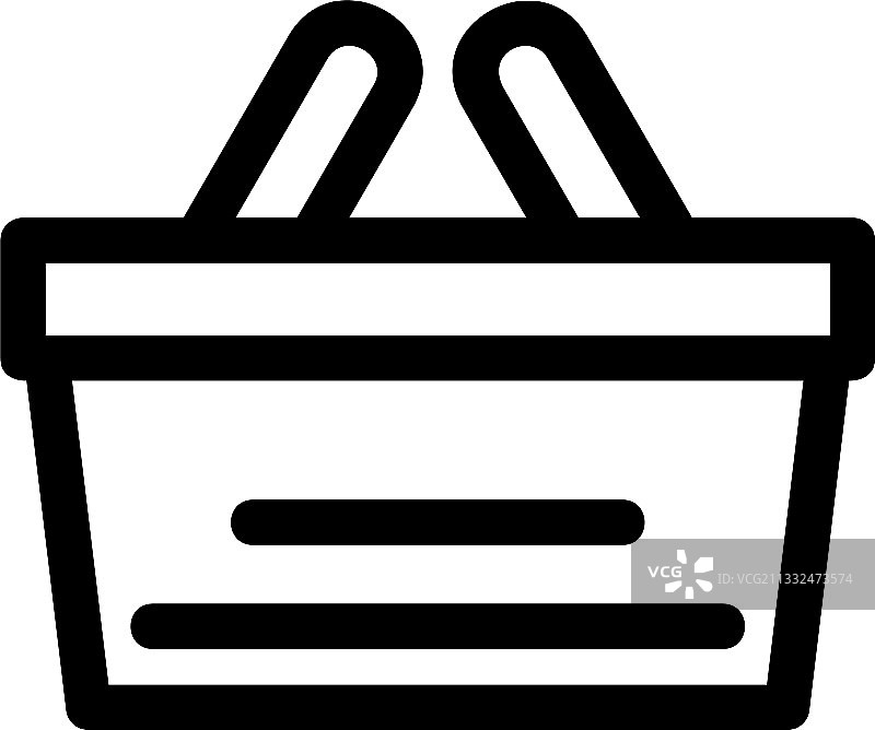 购物篮图标或Logo图片素材