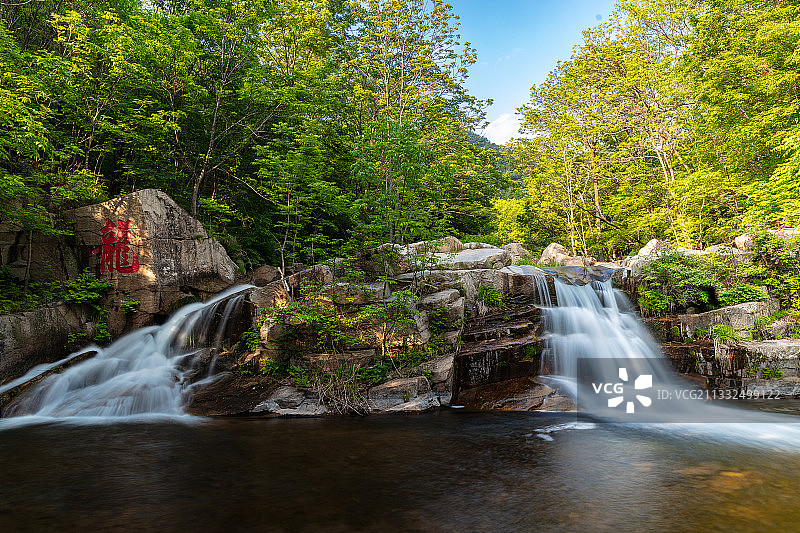 辽宁抚顺三块石国空森林公园自然山水风光图片素材