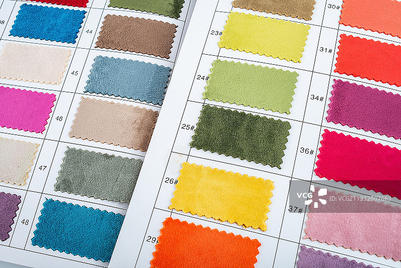 窗帘布面料绒布色卡图片素材