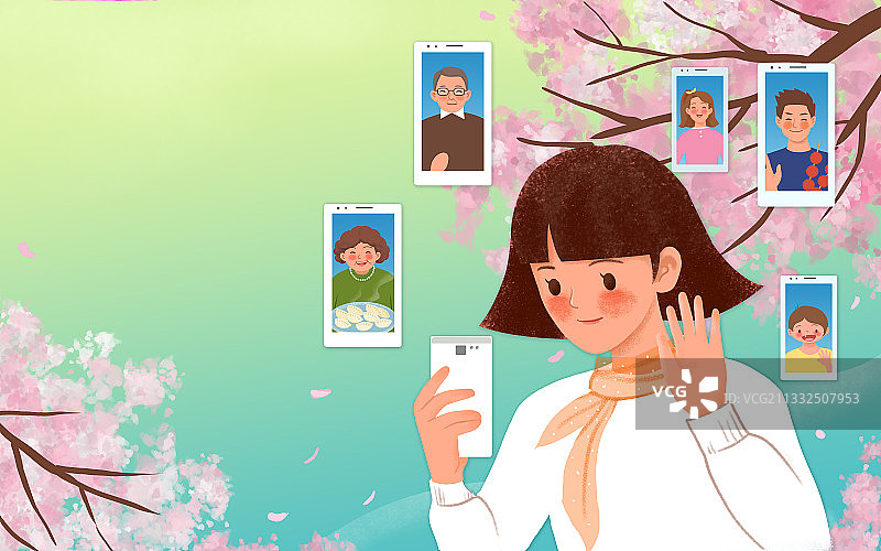 问候 春图片素材