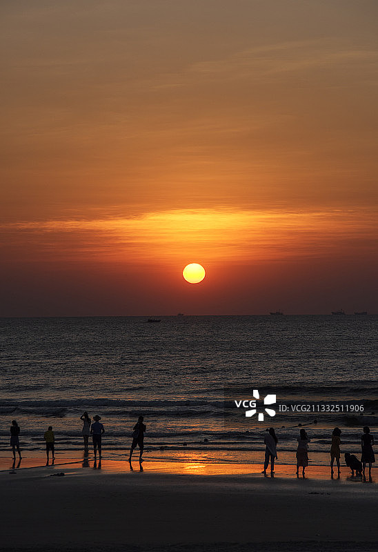 2019年9月22日上川岛日出。图片素材