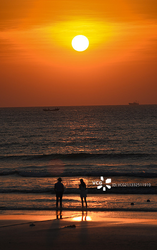 2019年9月22日上川岛日出。图片素材