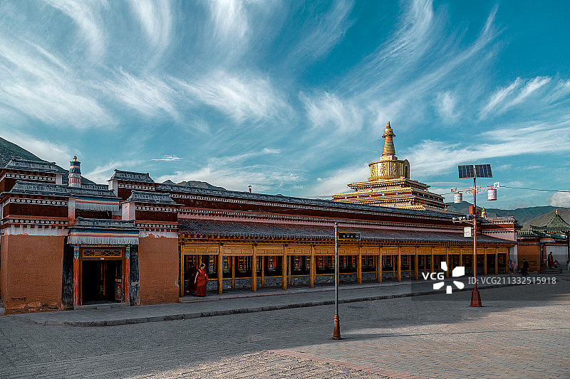 拉卜楞寺图片素材