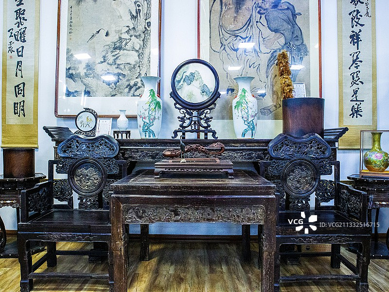 绩溪许氏博物馆 宣城 展厅陈设图片素材