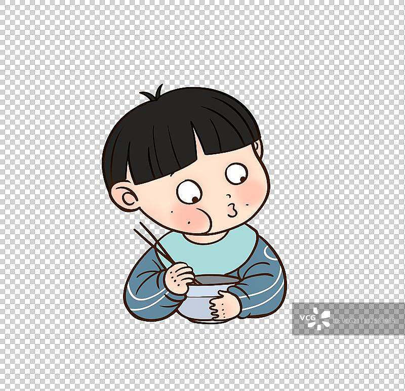 吃饭的小孩图片素材
