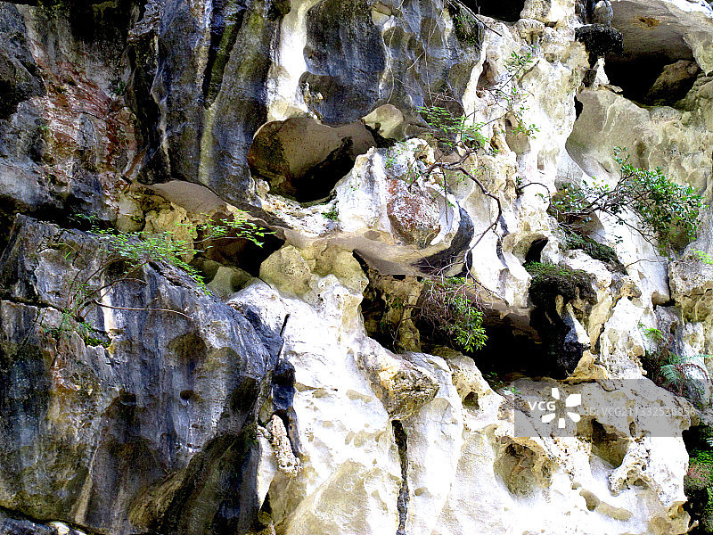 贵州紫云格凸河风光--崖壁图片素材
