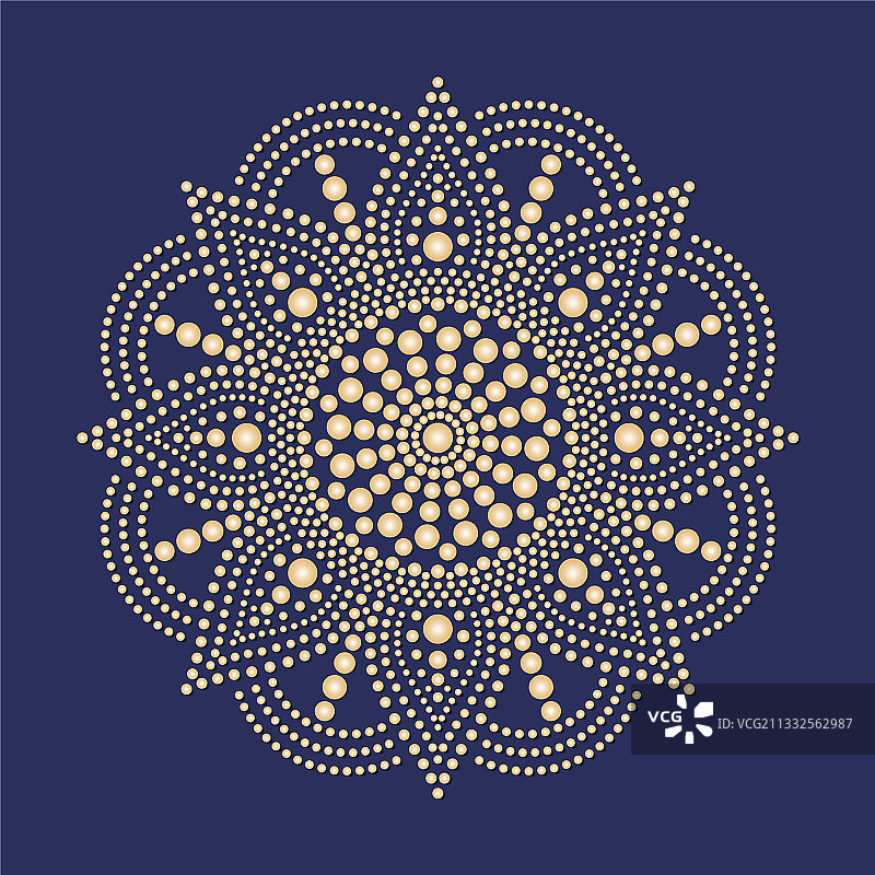 点画曼陀罗土著风格图片素材