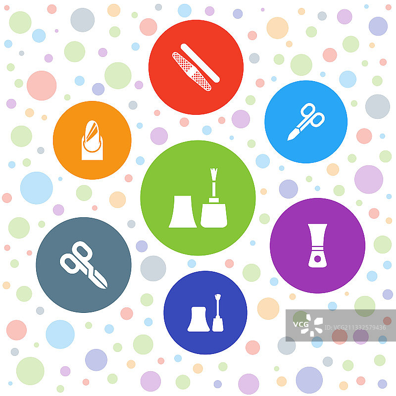 美甲图标图片素材