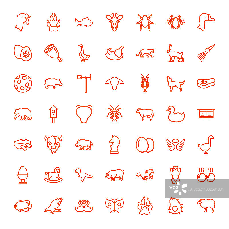 动物图标图片素材