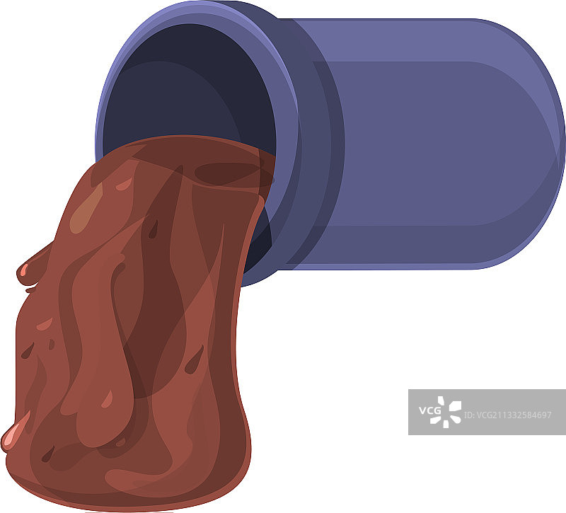 城市排污管道卡通图标图片素材