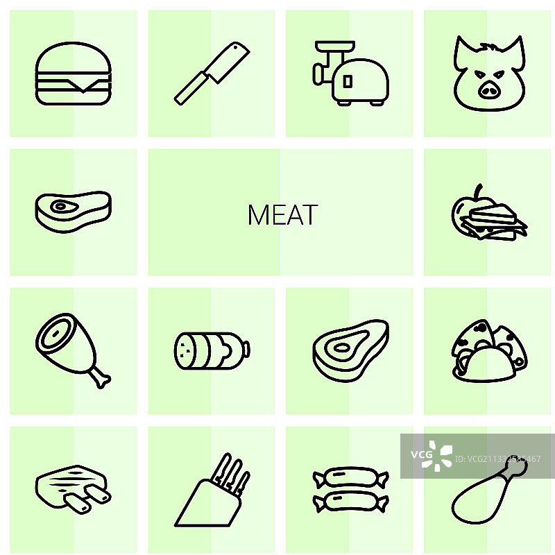 肉类图标图片素材