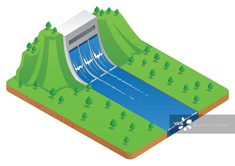 水能发电厂图片素材