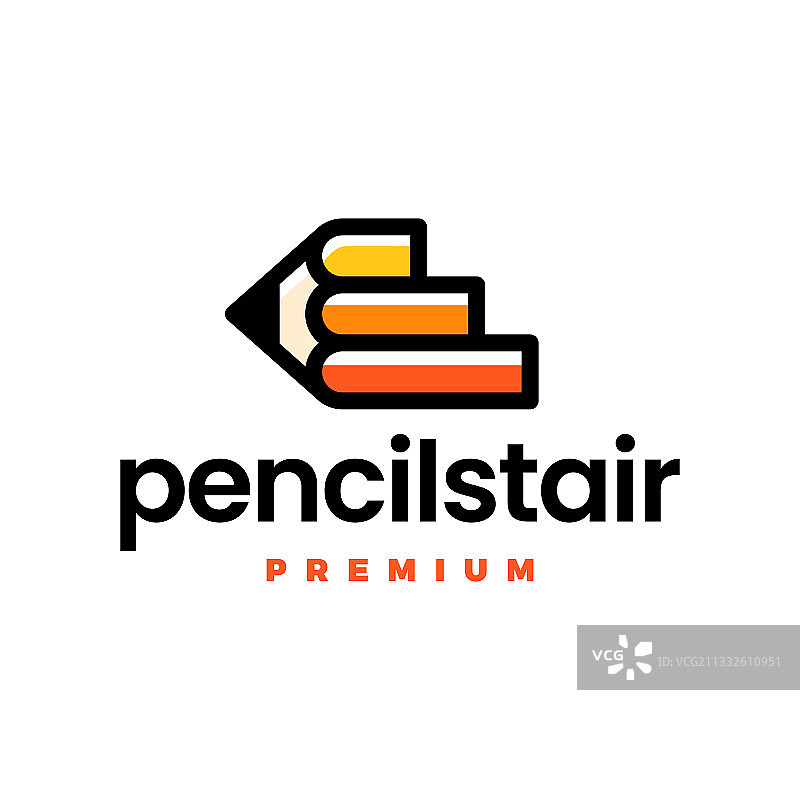 铅笔阶梯标志图标图片素材