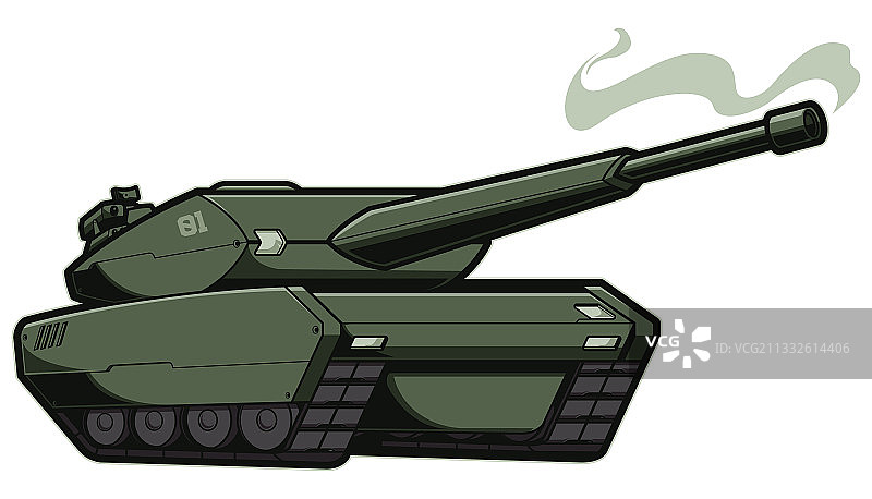 白色背景上的坦克图片素材