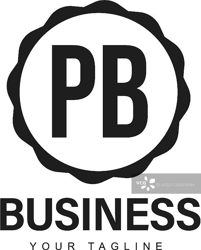 抽象风格PB首字母A标志设计图片素材