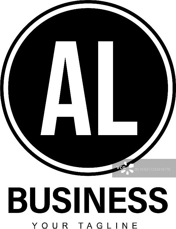 抽象风格的A字母标志设计图片素材