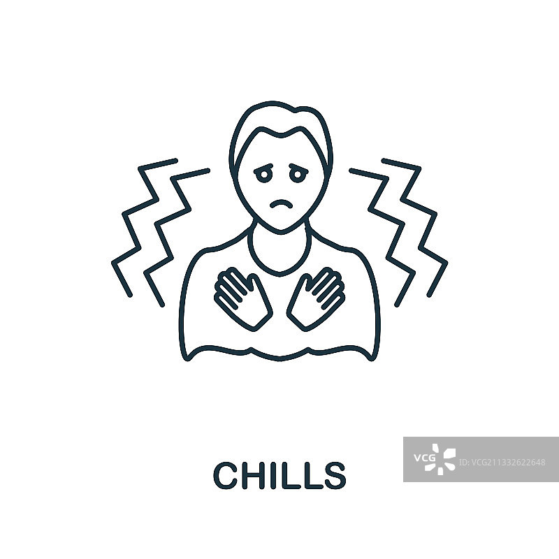 来自冠状病毒系列的寒意图标图片素材