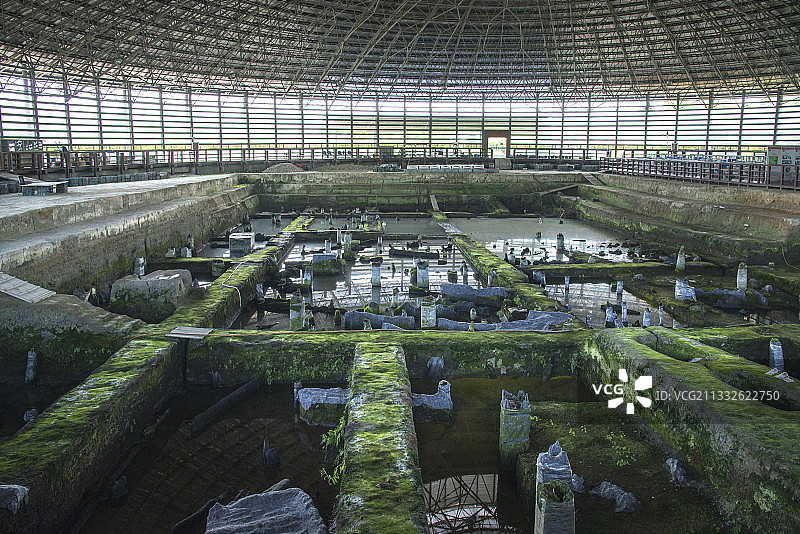 田螺山遗址现场馆 宁波 余姚图片素材