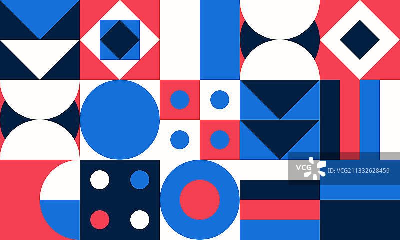 明亮色彩简约几何图案图片素材