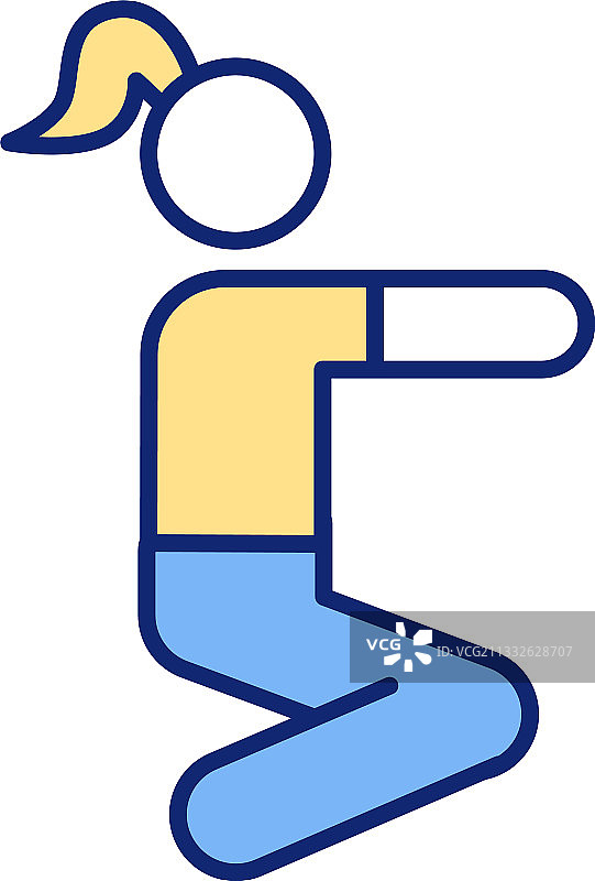 深蹲RGB颜色图标图片素材