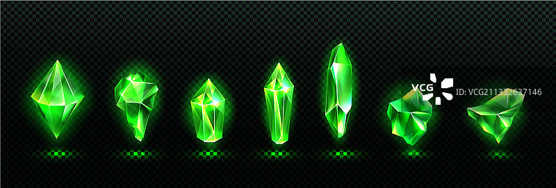 珍贵的祖母绿宝石闪亮绿色水晶图片素材