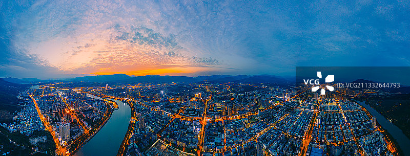 广元夜色 广元城市图片素材
