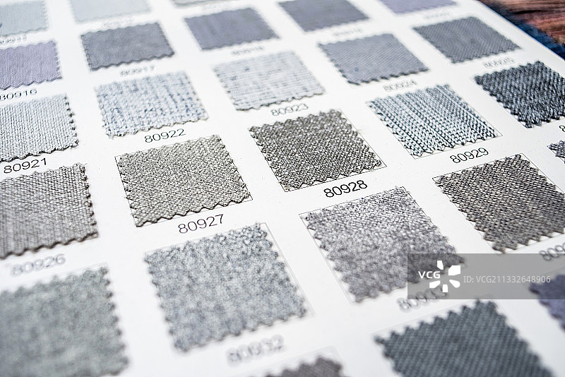 面料市场的软装沙发布料色卡图片素材