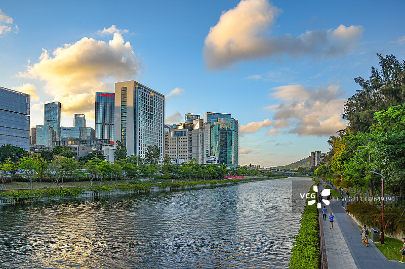 大沙河绿道科技园园段图片素材