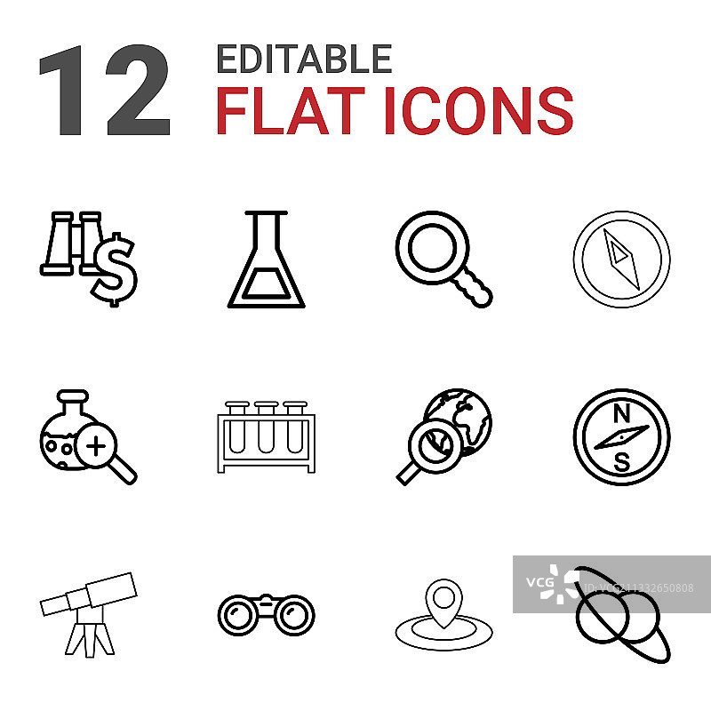 12个发现图标图片素材