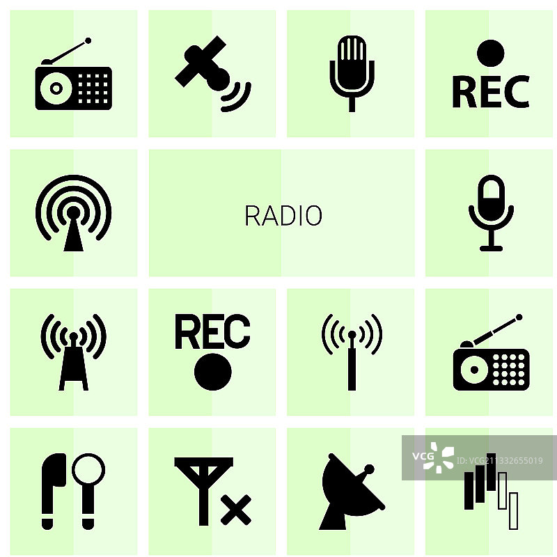 无线电图标图片素材