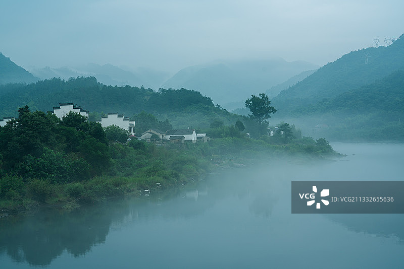 世外桃源一桃花潭图片素材