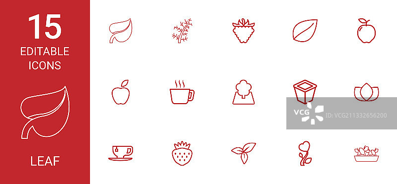 叶子图标图片素材