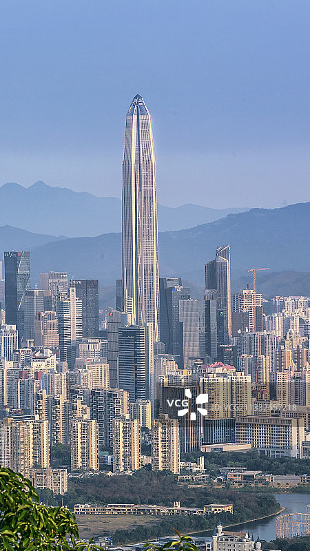 福田cbd和谐美景图片素材
