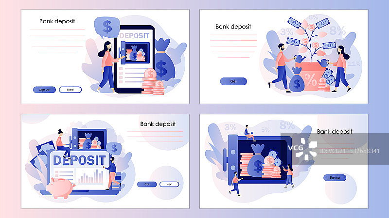 长期储蓄金融存款概念图片素材