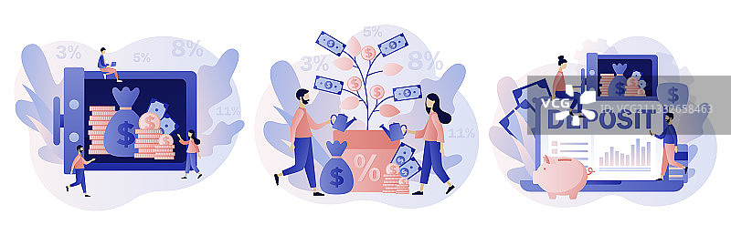 长期储蓄金融存款概念图片素材