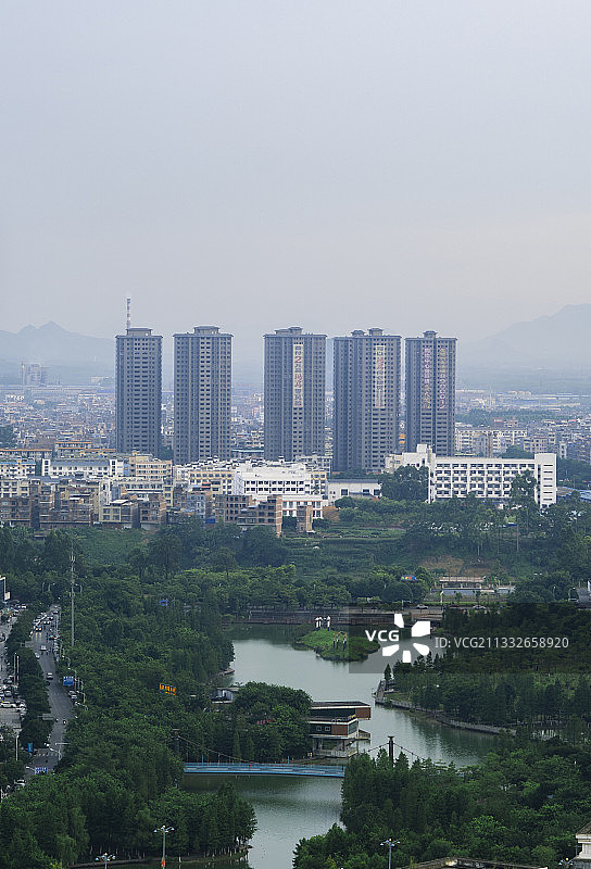 绿色的来宾市兴宾区，生活在来宾，所以爱来宾图片素材