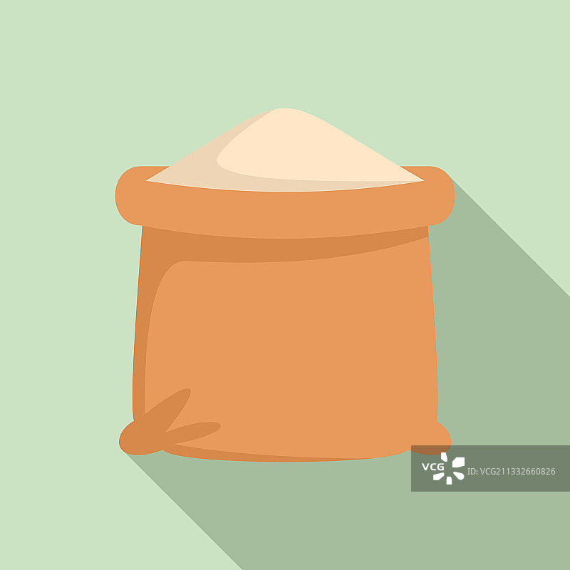 扁平风格面粉袋图标图片素材