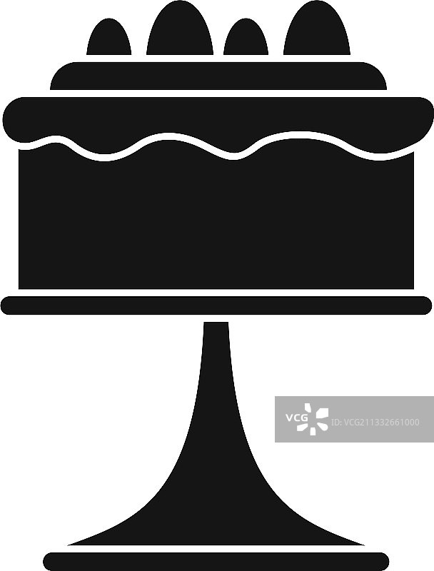 简约风格婚礼蛋糕图标图片素材