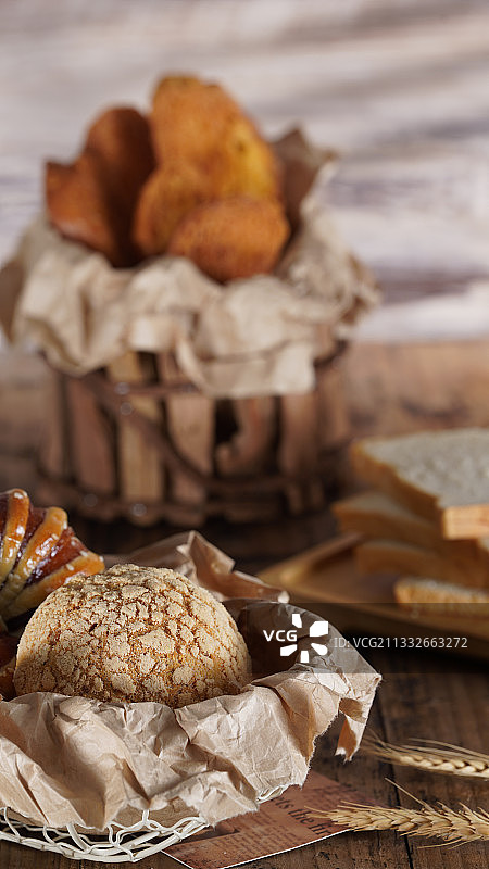 面包组合照图片素材