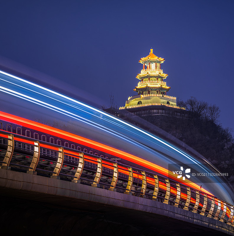 石景山功碑阁图片素材