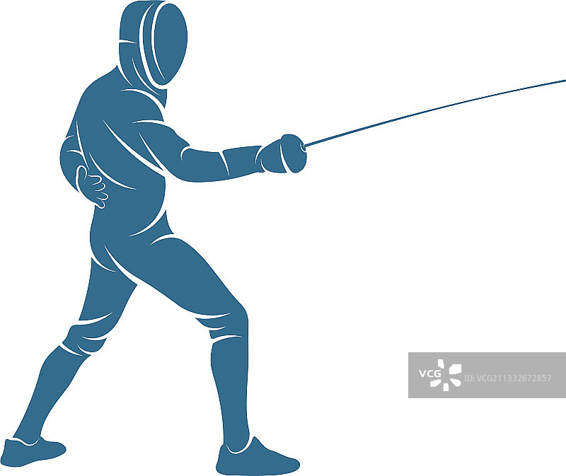 创意击剑运动员设计图片素材