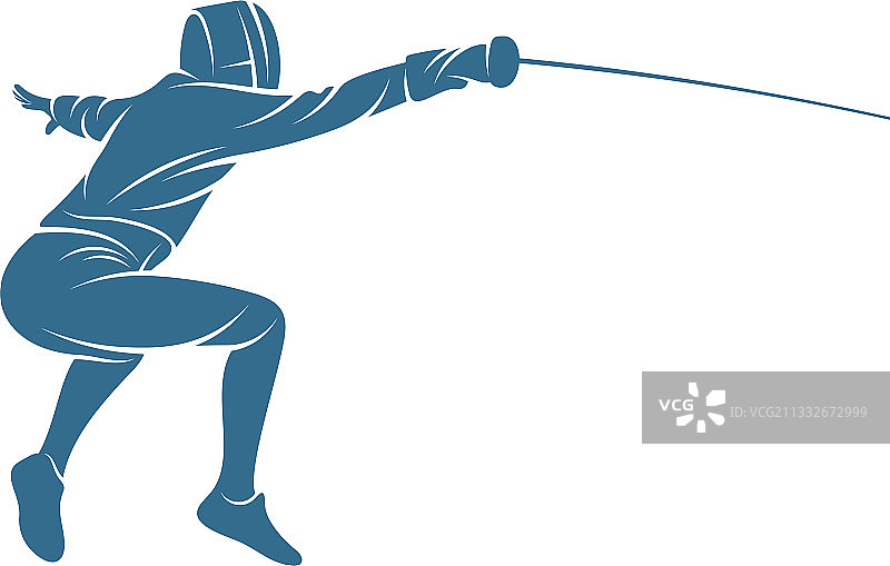 创意击剑运动员设计图片素材