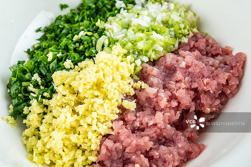 云吞馅料猪肉馅料图片素材