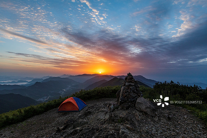 太子尖日出图片素材
