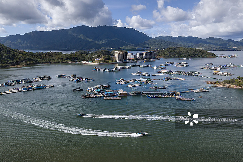 惠州大亚湾澳头南港休闲渔业图片素材
