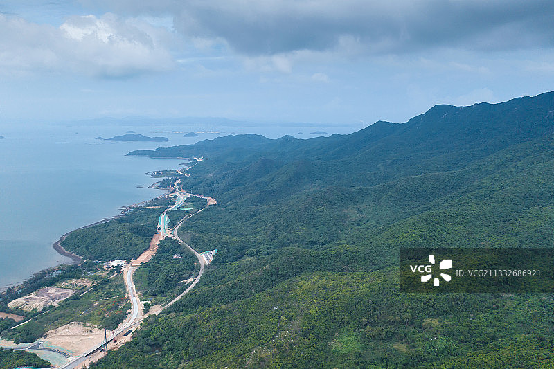 深圳大鹏新区坝光海滩图片素材